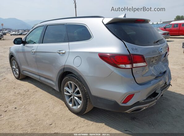 KM8SMDHF8HU201447 2017 HYUNDAI SANTA FE Silver Trasero izquierdo