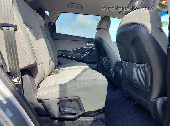 KM8SMDHF8HU251734 2017 HYUNDAI SANTA Silver Вид задньої частини салону