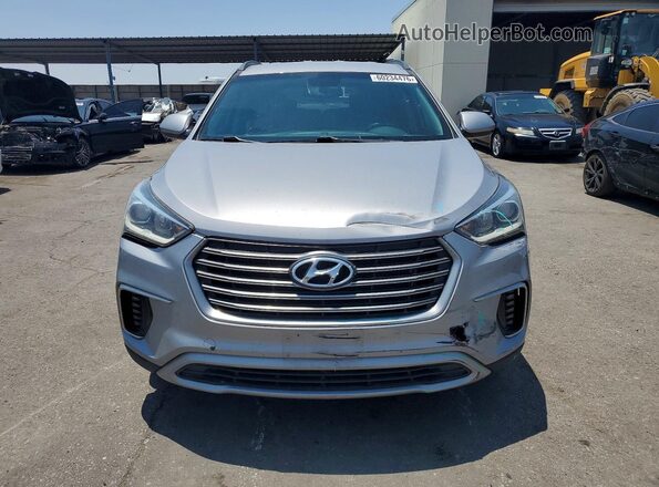 KM8SMDHF8KU300017 2019 HYUNDAI SANTA Silver Widok z przodu