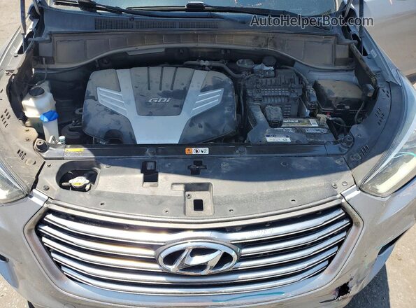 KM8SMDHF8KU300017 2019 HYUNDAI SANTA Silver Widok komory silnika
