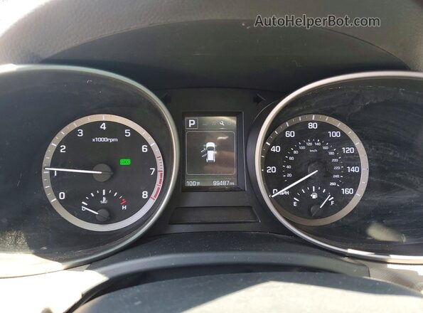 KM8SMDHF8KU300017 2019 HYUNDAI SANTA Silver Widok zestawu wskaźników