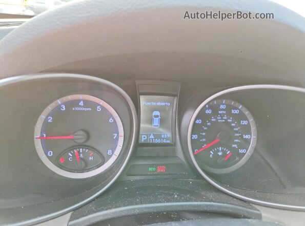 KM8SMDHF9GU152998 2016 HYUNDAI SANTA White Widok zestawu wskaźników