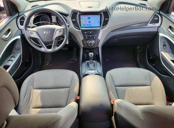 KM8SMDHF9GU152998 2016 HYUNDAI SANTA White Widok deski rozdzielczej