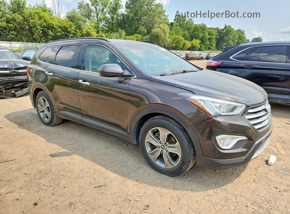 KM8SMDHF9GU159742 2016 HYUNDAI SANTA Коричневый Передняя правая четверть