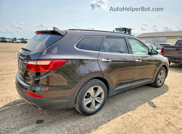 KM8SMDHF9GU159742 2016 HYUNDAI SANTA Коричневый Задняя правая четверть