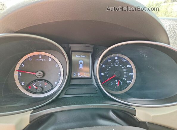 KM8SMDHF9GU159742 2016 HYUNDAI SANTA Коричневый Вид щитка приборов