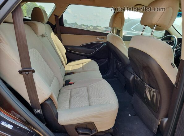 KM8SMDHF9GU159742 2016 HYUNDAI SANTA Коричневый Вид задней части салона