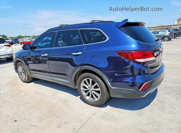 KM8SMDHF9HU176252 2017 HYUNDAI SANTA Blue Trasero izquierdo