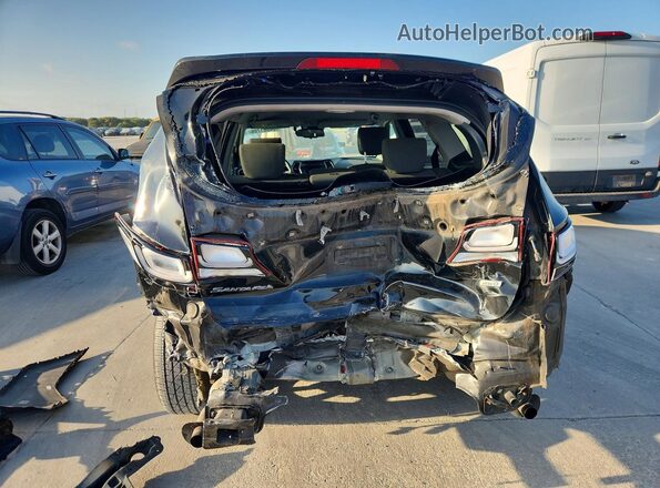 KM8SMDHF9HU244808 2017 HYUNDAI SANTA Black Вид ззаду