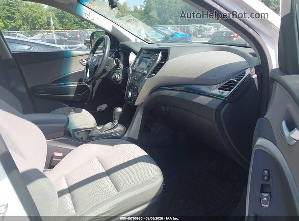 KM8SMDHFXGU151729 2016 HYUNDAI SANTA FE Белый Вид салона спереди