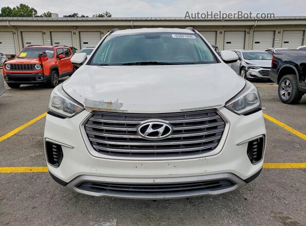 KM8SMDHFXHU178172 2017 HYUNDAI SANTA White წინა ხედი