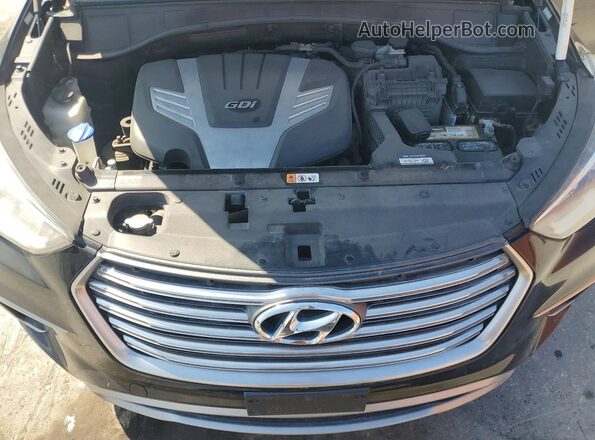 KM8SMDHFXHU220324 2017 HYUNDAI SANTA Black ძრავის განყოფილების ხედი