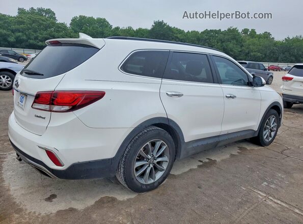 KM8SN4HF2HU191673 2017 HYUNDAI SANTA White Trasero derecho