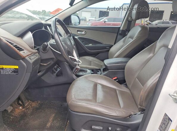 KM8SN4HF2HU191673 2017 HYUNDAI SANTA White Vista interior delantera
