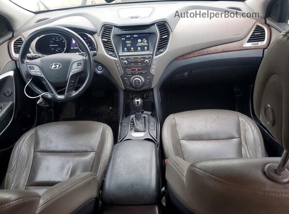 KM8SN4HF2HU191673 2017 HYUNDAI SANTA White Vista del salpicadero