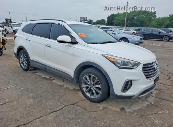 KM8SN4HF2HU191673 2017 HYUNDAI SANTA White Delantero derecho