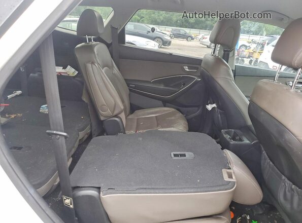 KM8SN4HF2HU191673 2017 HYUNDAI SANTA White Vista interior trasera