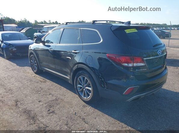 KM8SN4HF2HU234246 2017 HYUNDAI SANTA FE Black უკანა მარცხენა