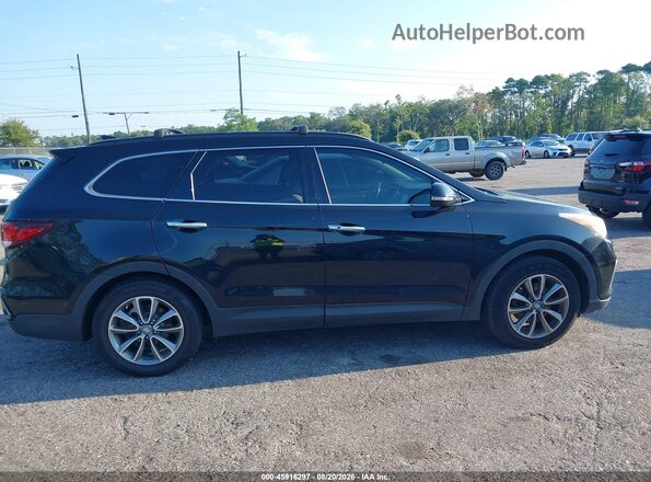 KM8SN4HF2HU234246 2017 HYUNDAI SANTA FE Black უკანა სალონის ხედი