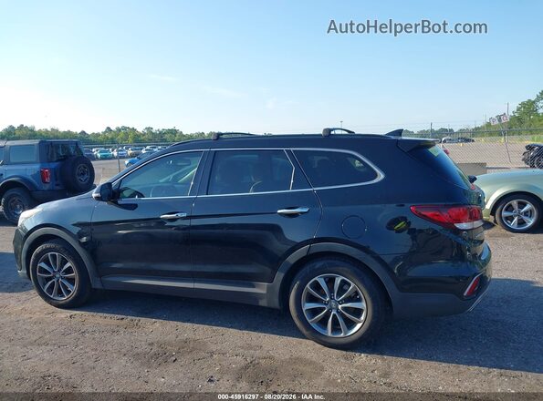 KM8SN4HF2HU234246 2017 HYUNDAI SANTA FE Black სალონის 360-გრადუსიანი ხედი