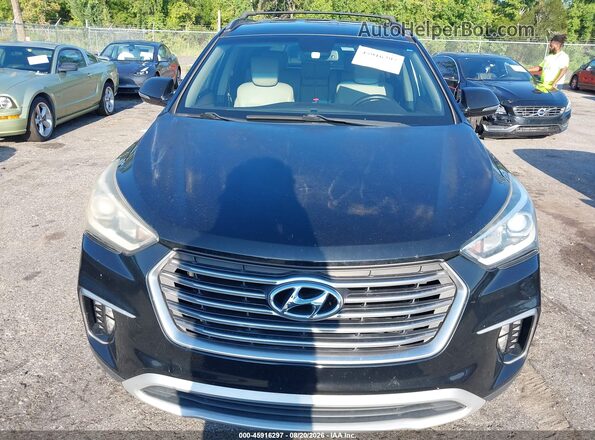 KM8SN4HF2HU234246 2017 HYUNDAI SANTA FE Black წინა ხედი