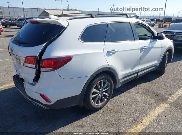 KM8SN4HF2JU289852 2018 HYUNDAI SANTA FE White Tył prawy