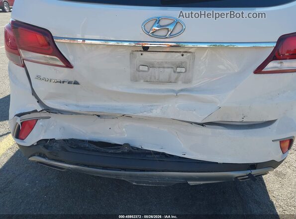KM8SN4HF2JU289852 2018 HYUNDAI SANTA FE White Widok z przodu