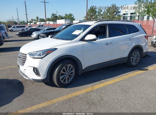 KM8SN4HF2JU289852 2018 HYUNDAI SANTA FE White Przód lewy