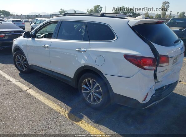 KM8SN4HF2JU289852 2018 HYUNDAI SANTA FE White Tył lewy