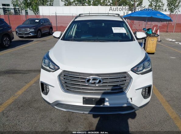 KM8SN4HF2JU289852 2018 HYUNDAI SANTA FE White Widok zestawu wskaźników