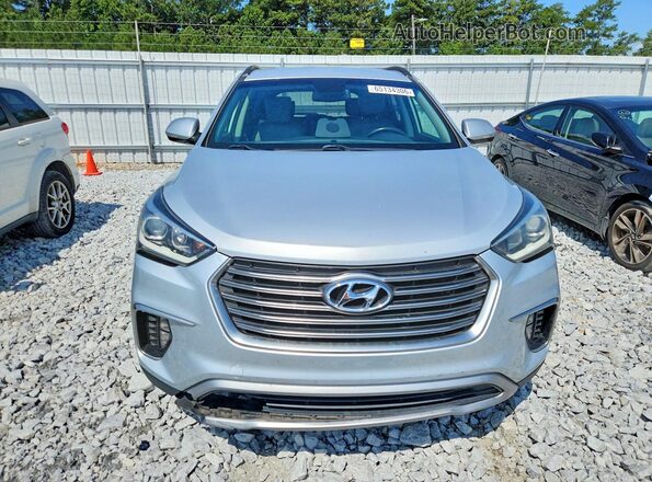 KM8SN4HF3KU298416 2019 HYUNDAI SANTA Silver Front view