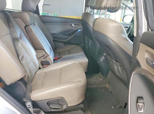 KM8SN4HF3KU306076 2019 HYUNDAI SANTA Silver Вид задньої частини салону