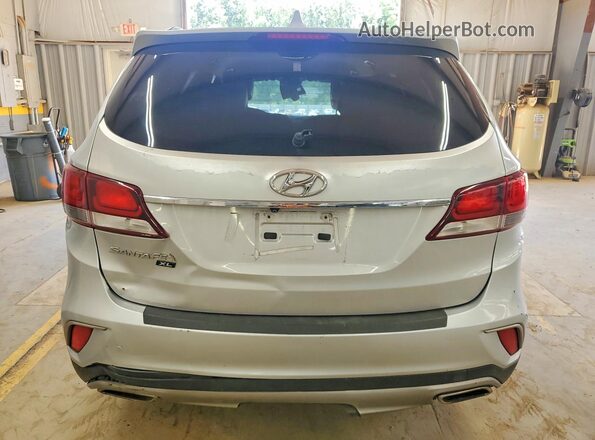 KM8SN4HF3KU306076 2019 HYUNDAI SANTA Silver Вид ззаду