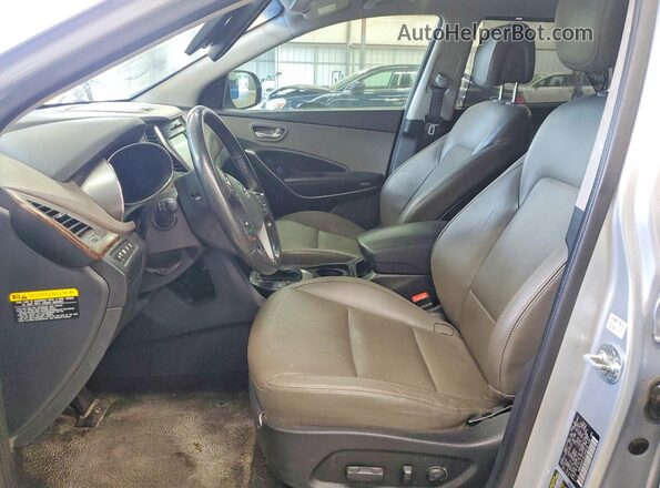 KM8SN4HF3KU306076 2019 HYUNDAI SANTA Silver Вид салону спереду