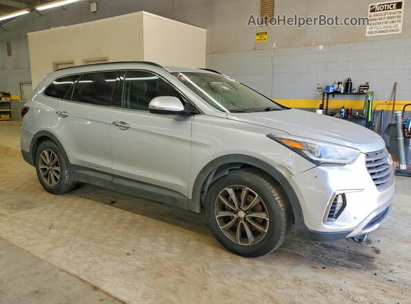 KM8SN4HF3KU306076 2019 HYUNDAI SANTA Silver Передня права чверть