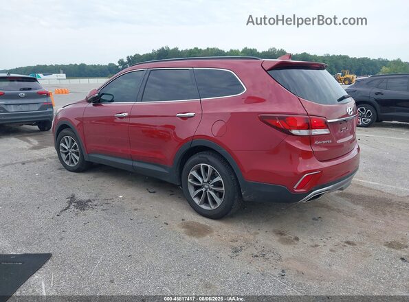 KM8SN4HF9JU278587 2018 HYUNDAI SANTA FE Красный Задняя левая четверть