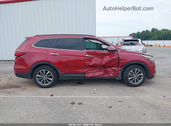 KM8SN4HF9JU278587 2018 HYUNDAI SANTA FE Красный Вид задней части салона