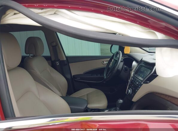 KM8SN4HF9JU278587 2018 HYUNDAI SANTA FE Красный Вид салона спереди