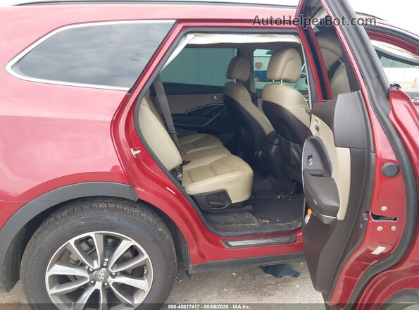 KM8SN4HF9JU278587 2018 HYUNDAI SANTA FE Красный Вид наклейки с VIN-кодом