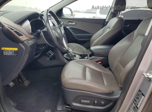 KM8SN4HFXJU264228 2018 HYUNDAI SANTA Silver Вид салону спереду