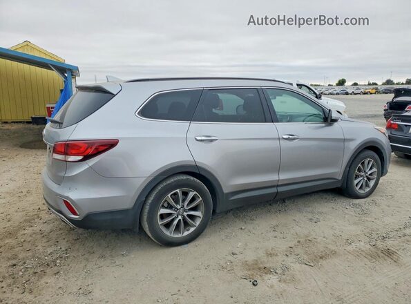 KM8SN4HFXJU264228 2018 HYUNDAI SANTA Silver Задня права чверть