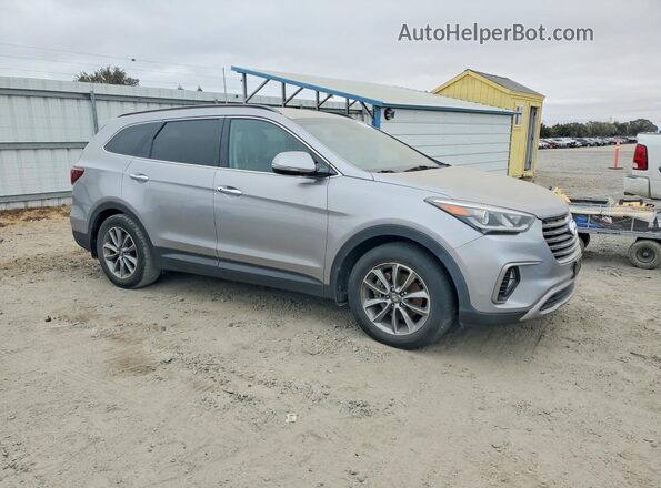 KM8SN4HFXJU264228 2018 HYUNDAI SANTA Silver Передня права чверть