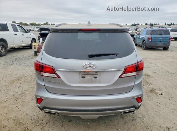 KM8SN4HFXJU264228 2018 HYUNDAI SANTA Silver Вид ззаду