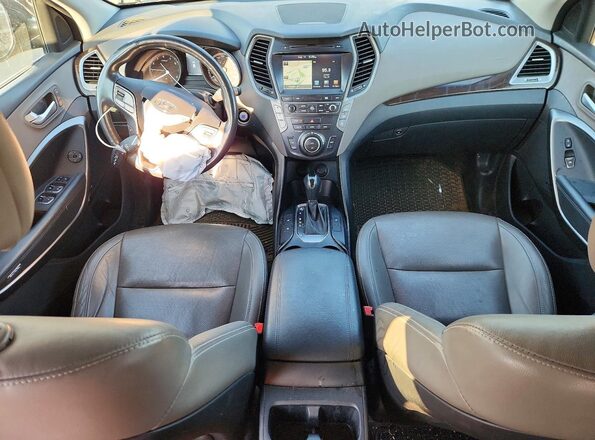 KM8SNDHF2JU263901 2018 HYUNDAI SANTA Black Dashboard view