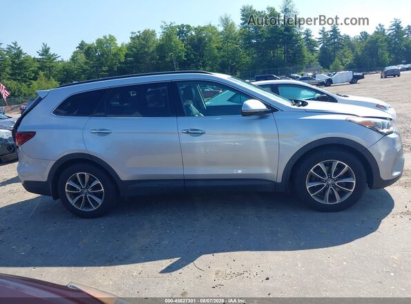 KM8SNDHF3HU206777 2017 HYUNDAI SANTA FE Серебряный Вид задней части салона