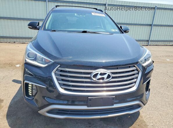 KM8SNDHF4HU236239 2017 HYUNDAI SANTA Black წინა ხედი