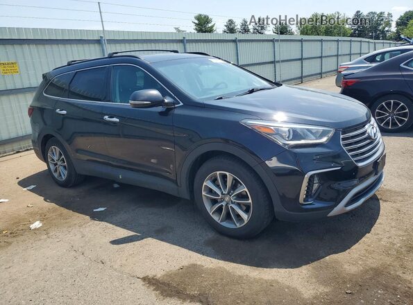 KM8SNDHF4HU236239 2017 HYUNDAI SANTA Black წინა მარჯვენა