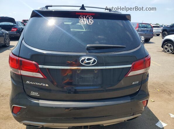 KM8SNDHF4HU236239 2017 HYUNDAI SANTA Black უკანა ხედი