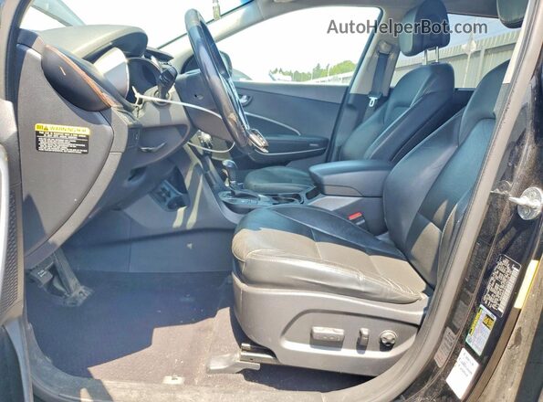 KM8SNDHF4HU236239 2017 HYUNDAI SANTA Black წინა სალონის ხედი