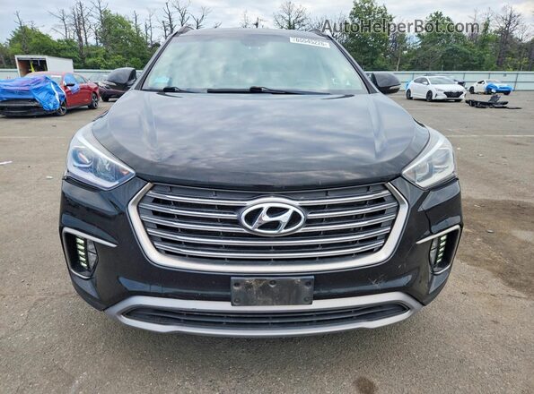 KM8SNDHF6HU254483 2017 HYUNDAI SANTA Black Դիմացի տեսք